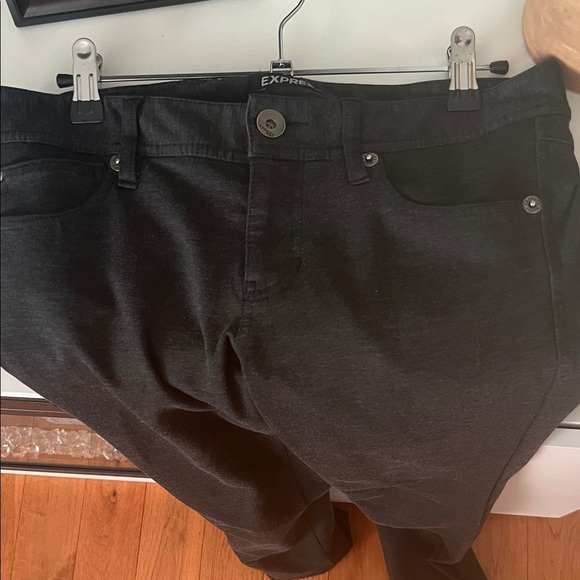 Charcoal Gray Slim Fit bootcut pants (Mid Rise) - Picture 8 of 9